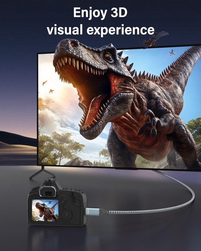 4K Micro HDMI to USB-C Cable 3FT - 4K 60Hz & 18Gbps Free USA Shipping gallery