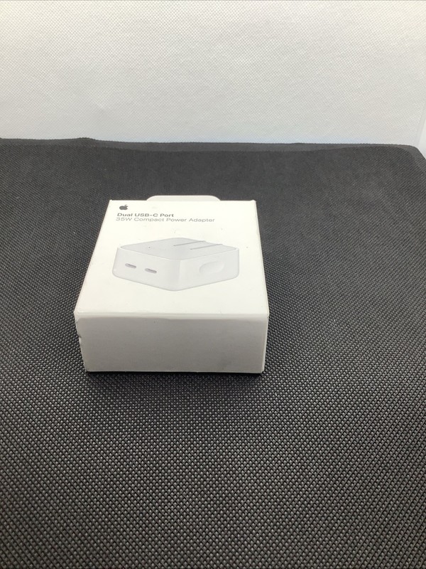 Genuine Apple 35W Dual USB-C Port Compact Power Adapter Open Box gallery