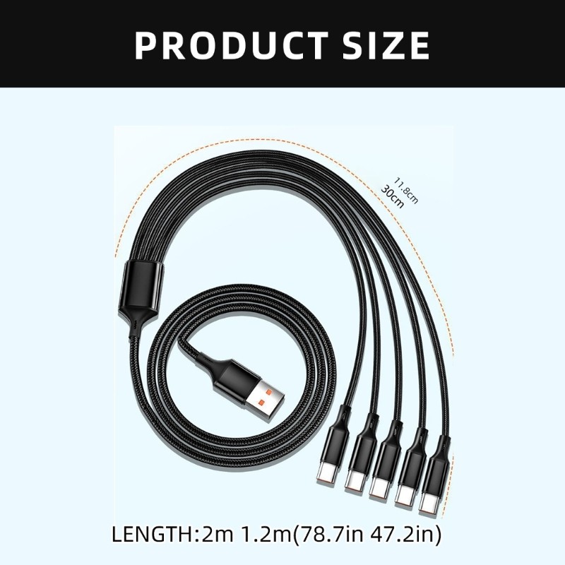 Versatility USB C Charging Cable For Charging Phones And Gadgets Power Cable gallery
