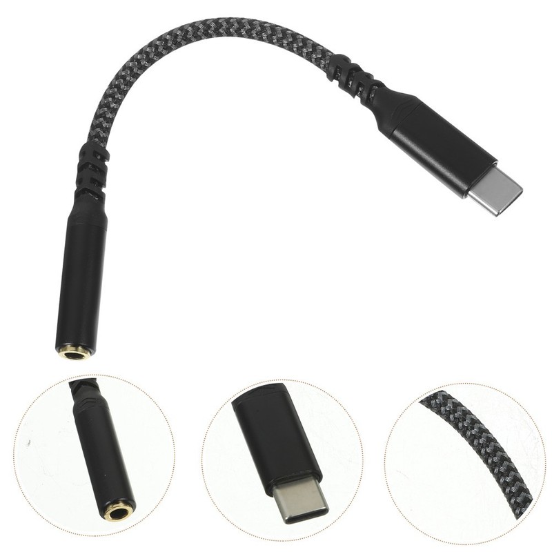 Metal Type-C Headphone Adapter Portable Audio Converter with Clear Sound gallery