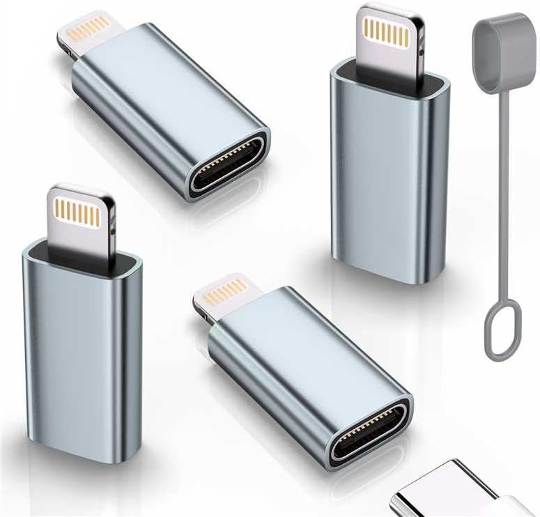 USB C to Lightning Adapter 3 Pack [Mfi Certified] Lightning Female to USB C gallery