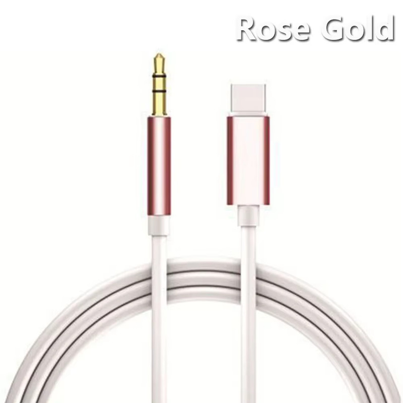 USB Type C to 3.5 MM Jack AUX Cable DAC Type-C Audio Kabel for Car Speaker Headp gallery
