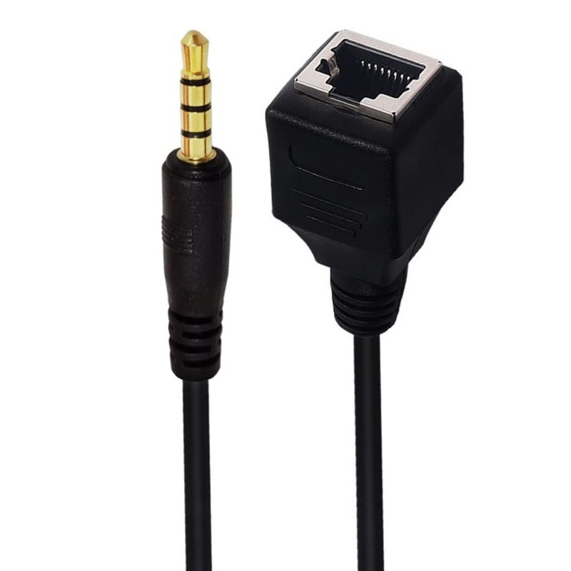 Seadream Network 3.5mm to RJ45 Female Adapter - DC 3.5mm Male & Female TRRS 4... gallery