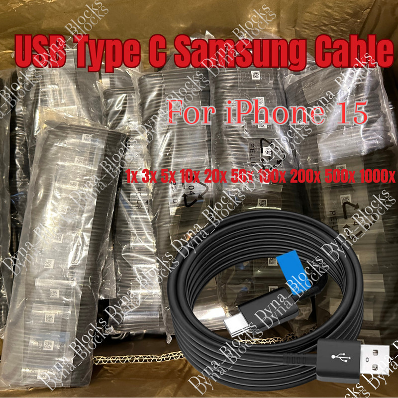 USB C Cable Fast Charger TypeC Cord For iPhone 15 16 17 Air Samsung Android Lot
