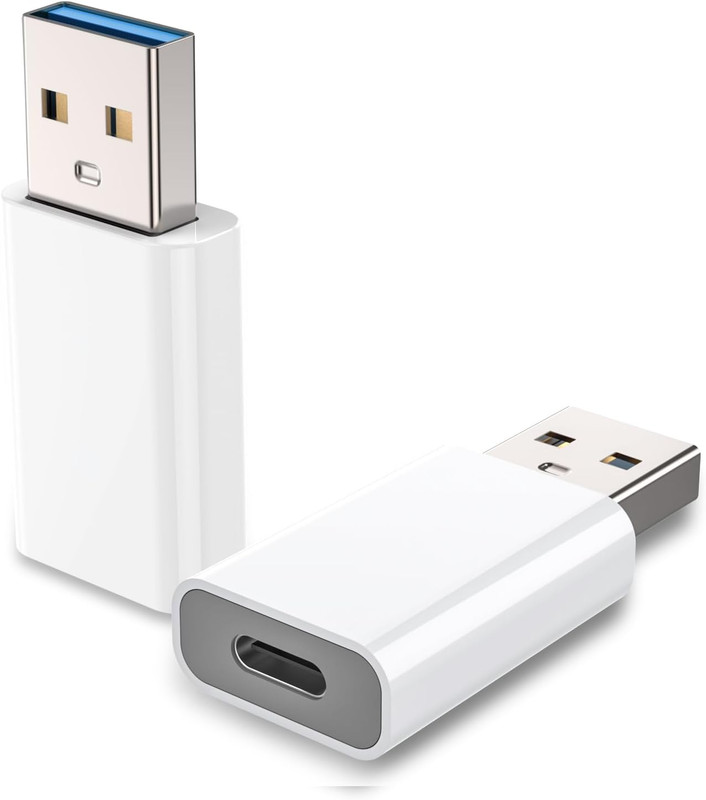 USB to USB C Adapter 2 Pack, USB C Female to a Male Car Charger for Iphone 16 15 gallery