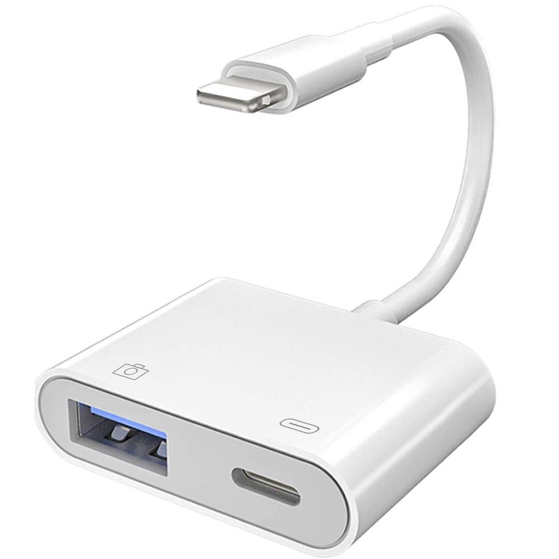For iPad 9 8 7 6, Pro, Air 2 3 to USB 3.0 Camera Adapter OTG +Fast Charging Port gallery
