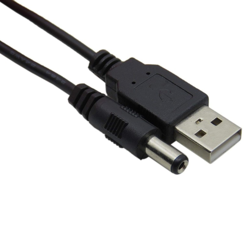 5x USB 2.0 A Male to DC 5.5x2.1mm Power Cable - 5V 2.5A for Mobile Devices gallery