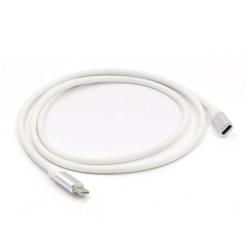 iPhone 5 through 15 Dock Extension Cable Cord 1 Foot or 3 Feet - Black or White gallery