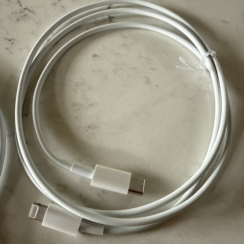 Cell charger 8 pin To USB Cables 2, 1 to to C New In Box 5.5 Feet Each gallery