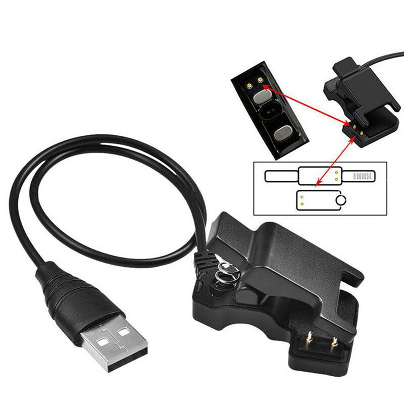 Universal Smart Watch Charger Clip 2 Pin 4MM Charging Cable Adapter Useful gallery