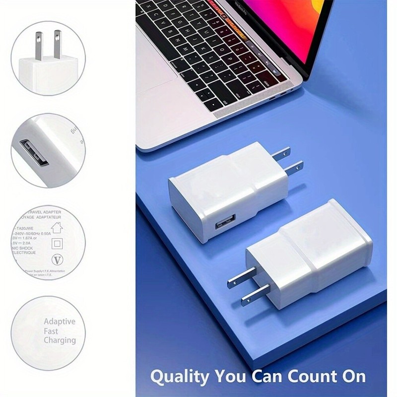 Wall Power Adapter Head Phone Fast Charger Block Lot For Samsung Android Google gallery