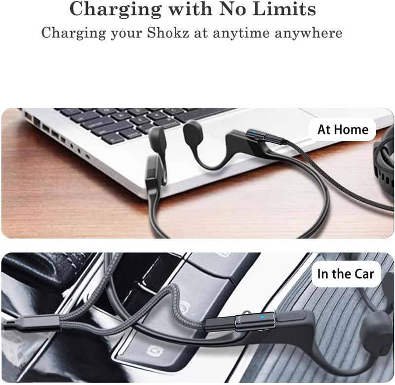 USB C Magnetic Charger Adapter for Aftershokz Aeropex, Shokz Opencomm, Openrun, gallery