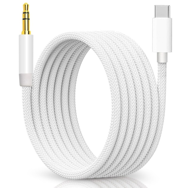Cable de audio auxiliar USB C a jack de 0.138 in para altavoz est�reo de coche