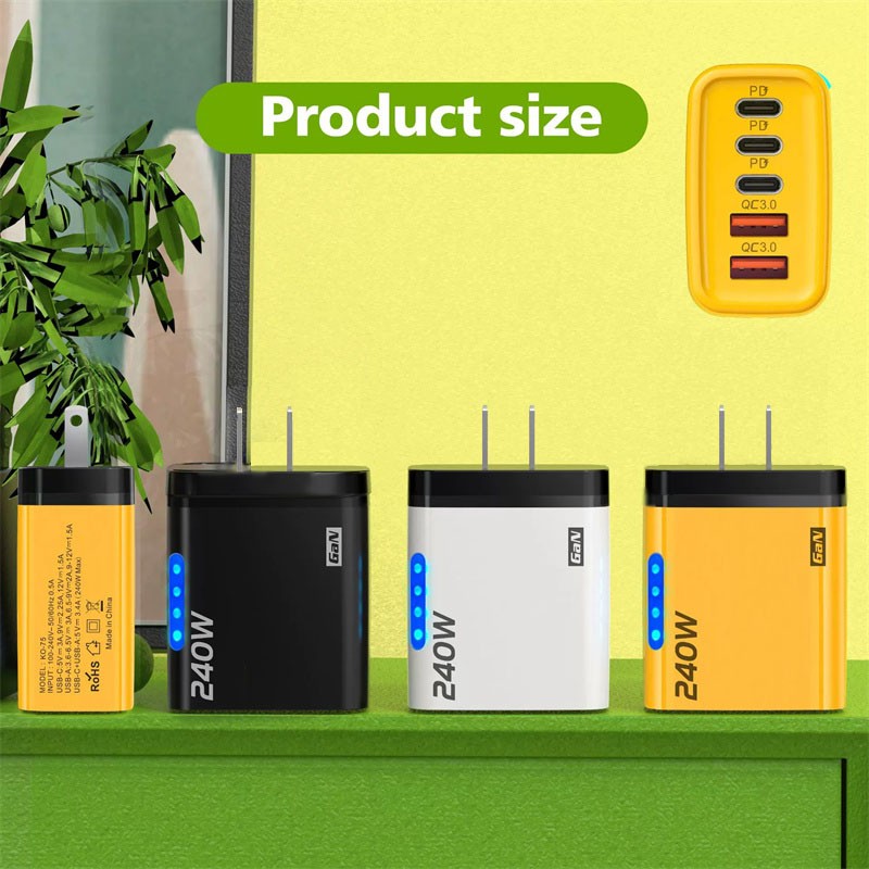 240W Fast Charging Wall Charger&4-IN-1 Cable For iPhone Air/17/16/15/14/13/12Pro gallery