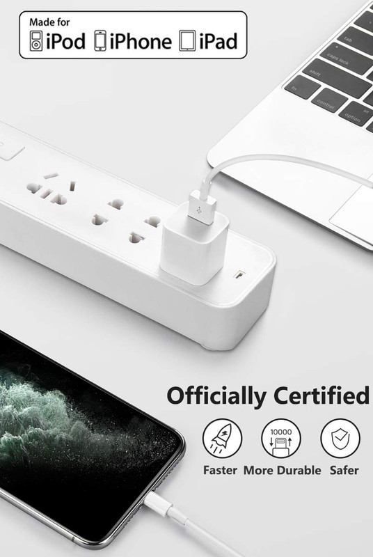 4Pack Original Apple Mfi Certified Charger Lightning to USB Charging Cable Cord gallery
