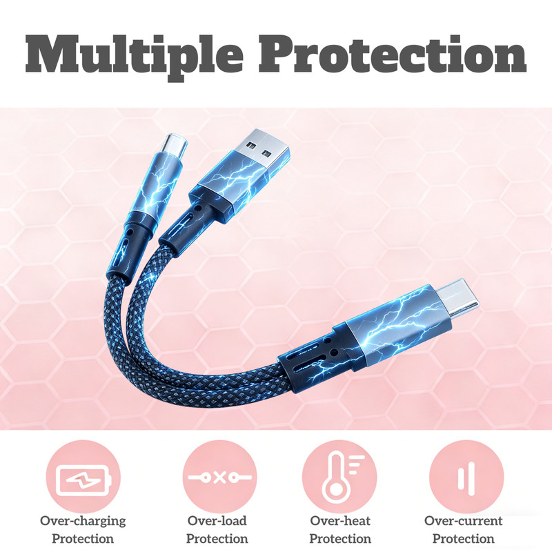 2-in-1 USB-C to 3.5mm Audio & 60W PD Fast Charging Adapter Cable gallery