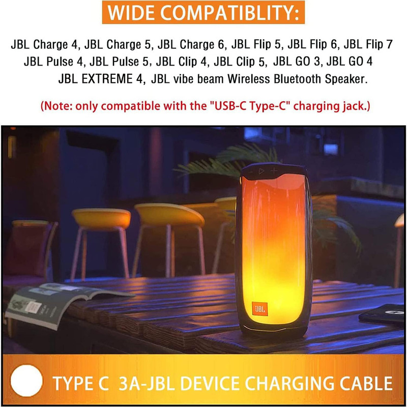 Hyacinyh Fast Charger Charging Cable Cord Compatible with for JBL Charge 4 gallery