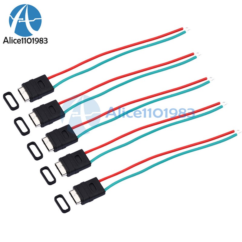 2 Pin USB 3.1 Type-C Connector Welding Wire Waterproof Female Socket Charging gallery