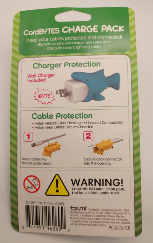 Tzumi LION CordBYTES Charge Pack • Wall Charger & Cable Protectors • New gallery