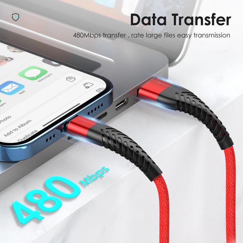 USB Cable For iPhone 14 13 12 11 Pro Max 6 6s 7 8 Plus XS X XR SE iPad 3A gallery