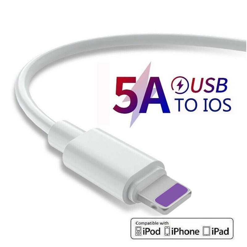 USB 8 PIN Fast Charger Cable Cord For iPhone 13 12 11 PRO XR X XS MAX 8 7 6S SE