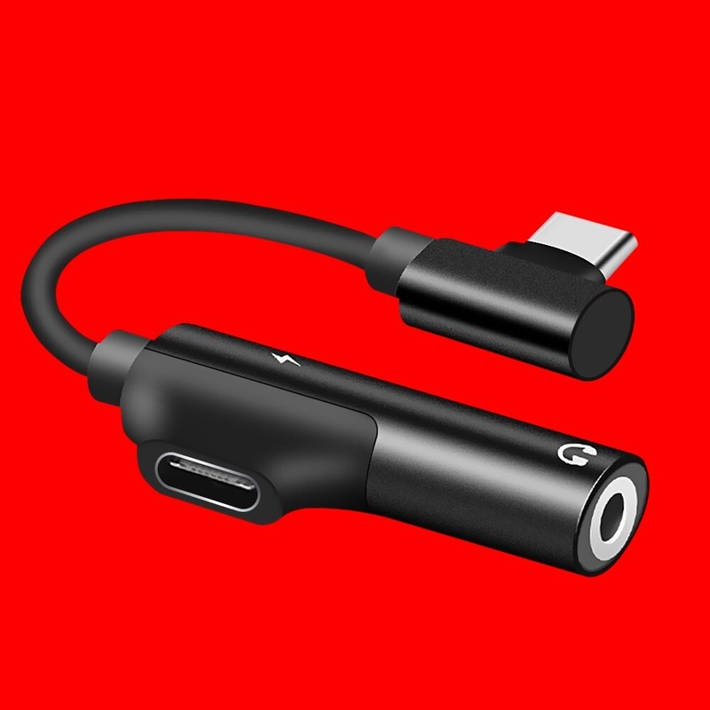 High Quality 2in1 Type-C to 3.5mm Audio Adapter for Samsung Galaxy A02s SM-A025V