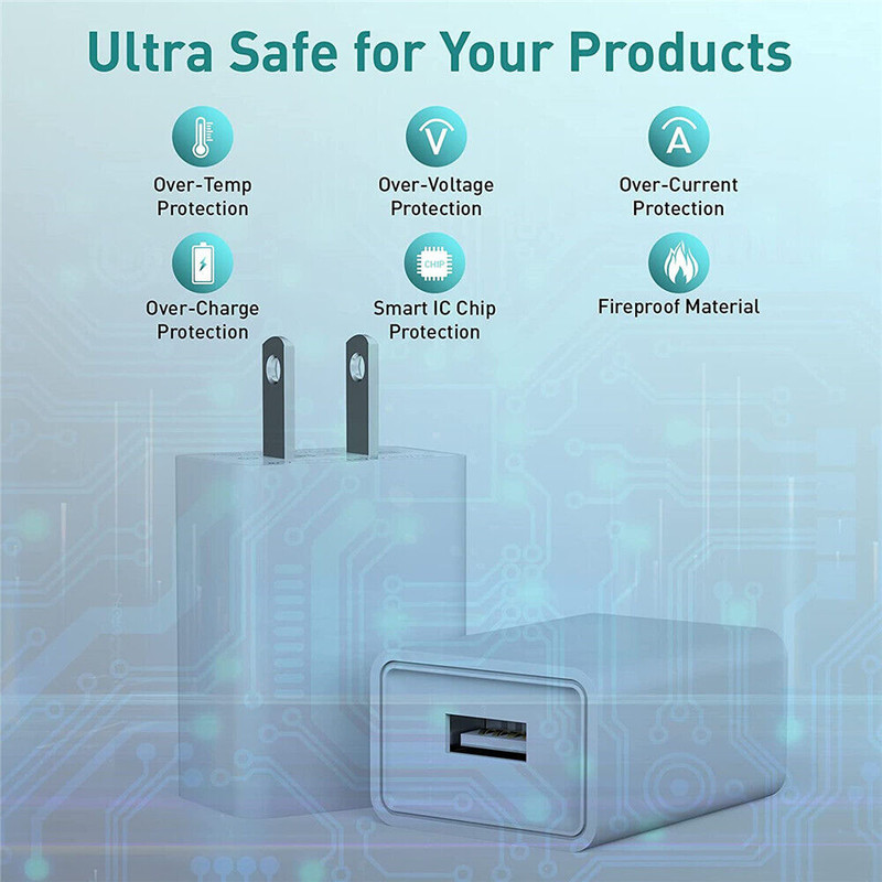 5X US Plug 5V 2A USB Port Wall Charger 5 Volt 2 Amp Power Adapter Converter Lot gallery
