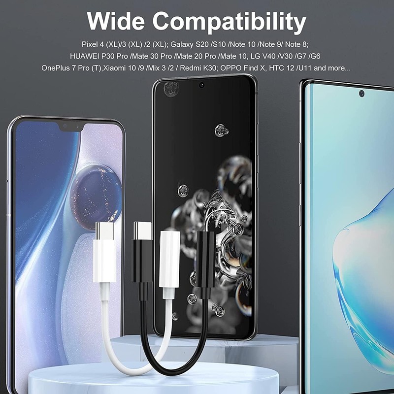 1-3 x USB-C Type C to 3.5mm AUX Headphone Jack Adapter Lot For iPhone 15/Android gallery