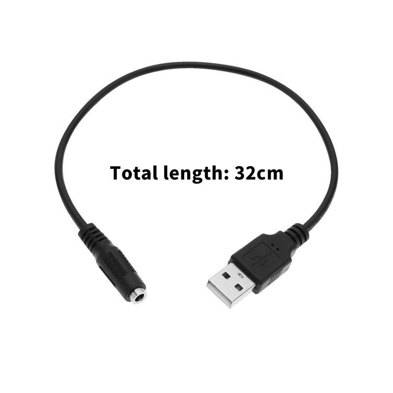 2Pcs USB to DC 3.5x1.35mm Port Cable 5V DC Power Charging Cord USB 2.0 to DC ... gallery