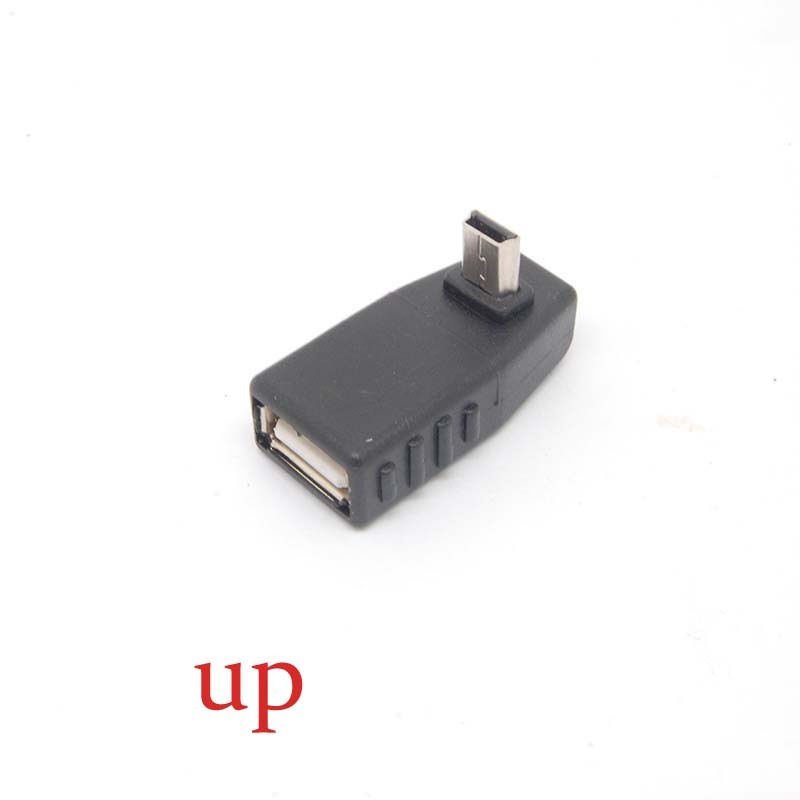 left/right/dwon/up angle A Female to 5-pin B Male Mini USB 2.0 OTG Host adapter gallery