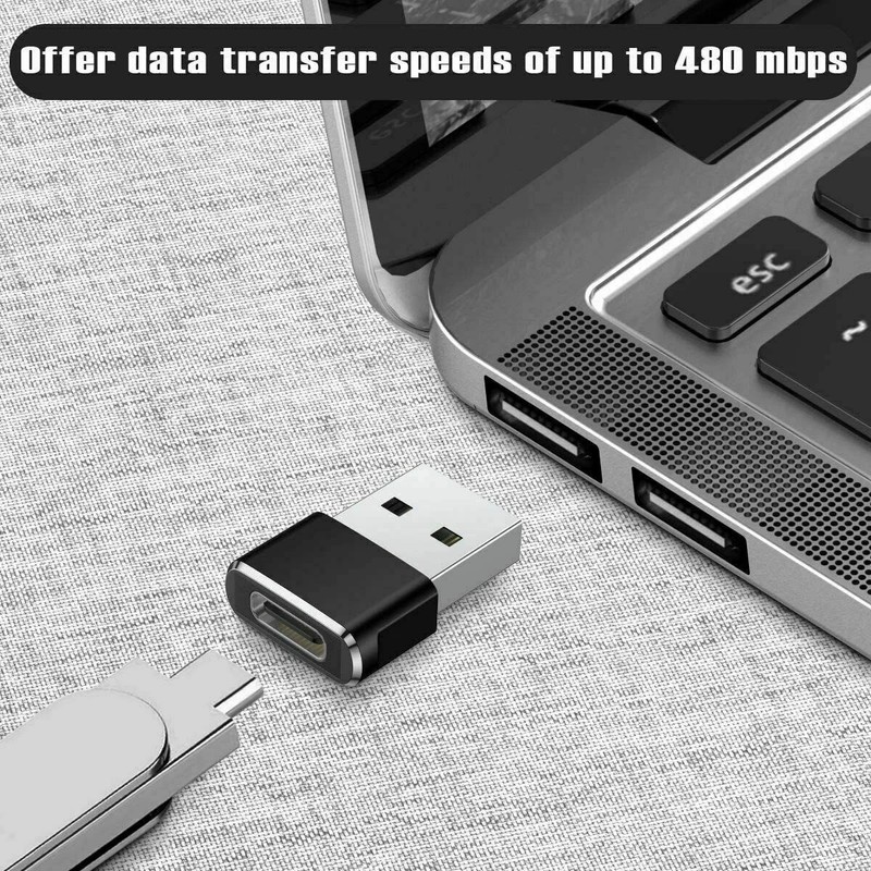 3 PACK USB C 3.1 Type C Female to USB 3.0 Type A Male Port Converter Adapter BLK gallery
