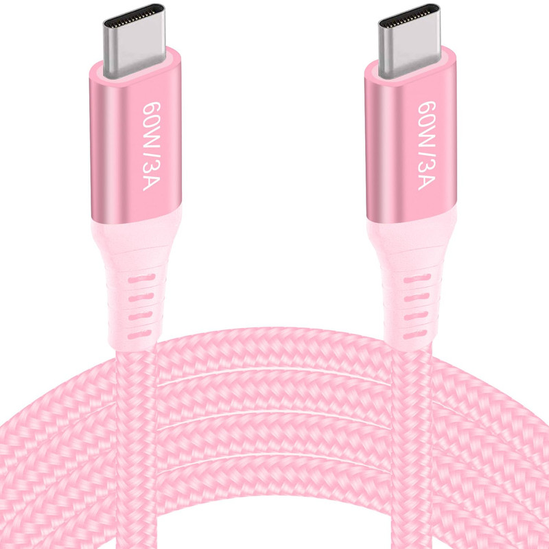 USB-C to USB-C Cable (15FT 2PACK 60W) Long Cable,Fast Charging Cord for Iphone