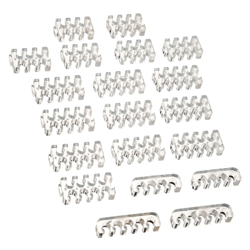 SilverStone SST-PP09 Cable Comb Set Transparent Cable Clip 40178