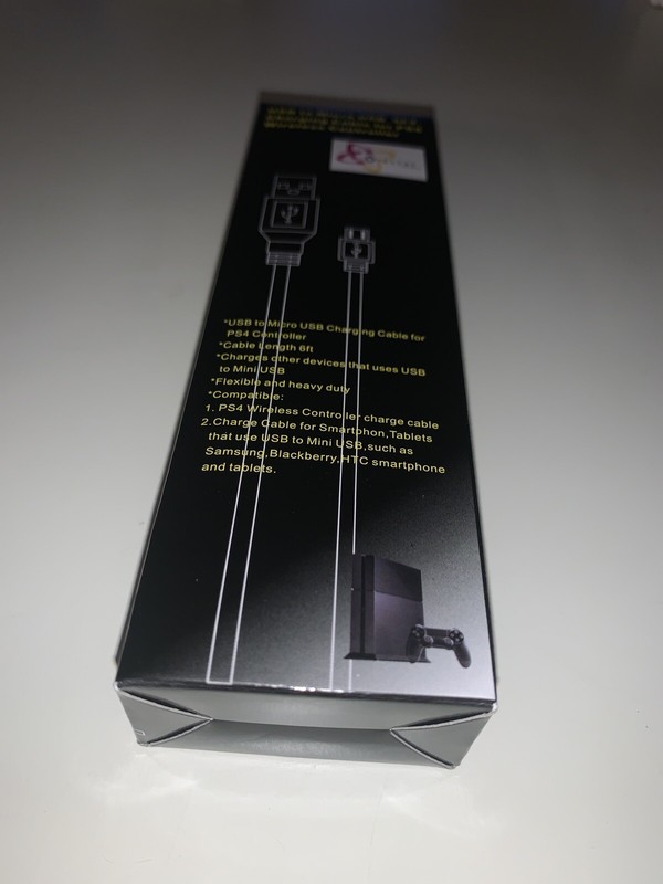 Orbital Micro USB 6 ft charging cable PS4 wireless PlayStation 4 controller