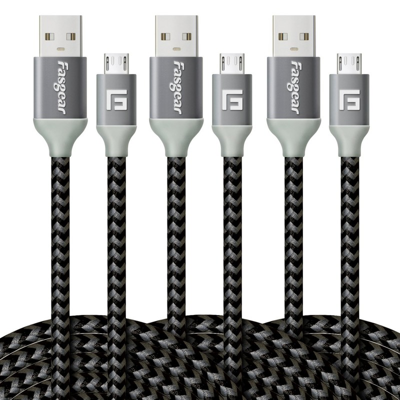 Micro USB Cable 10ft, 3 Pack Fast Charging Micro USB 2.0 High Speed Data Sync... gallery