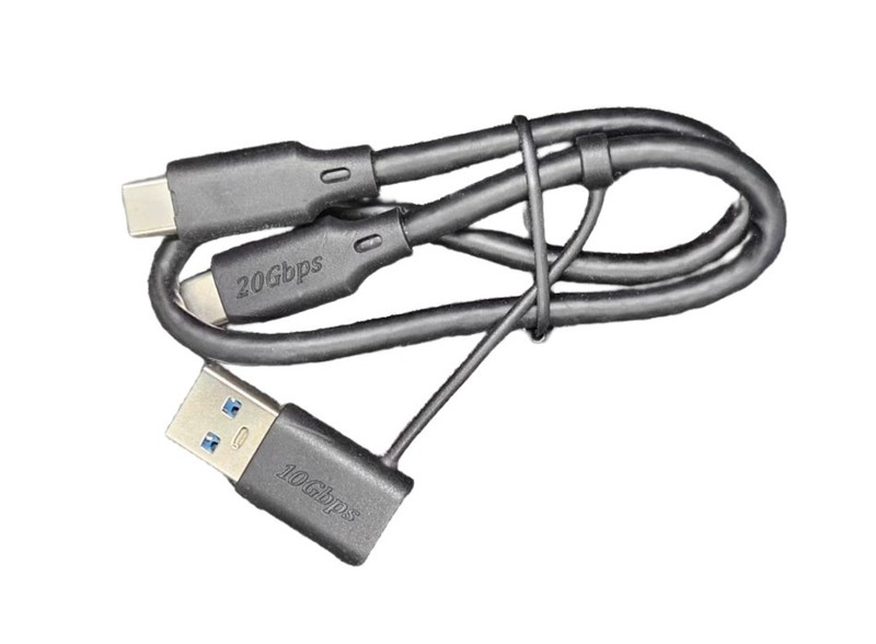 2 in 1 USB-C 3.2 Gen2 Cable 20Gbps 240W PD Fast Charging cable For Laptop 35cm