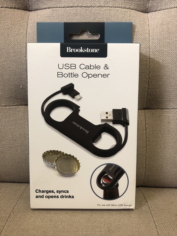 Brookstone Cable And Bottle Opener Use For Android Samsung HTC Blackberry