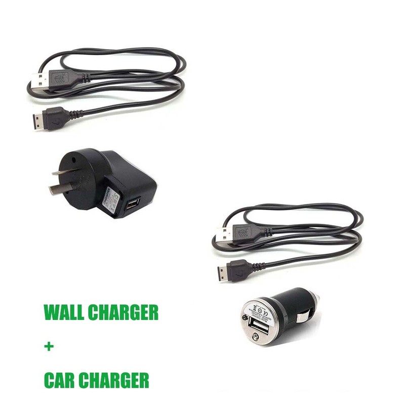 USB WALL CAR CHARGER FOR SAMSUNG Finesse U310 Knack Gloss U450 Intensity Glyde
