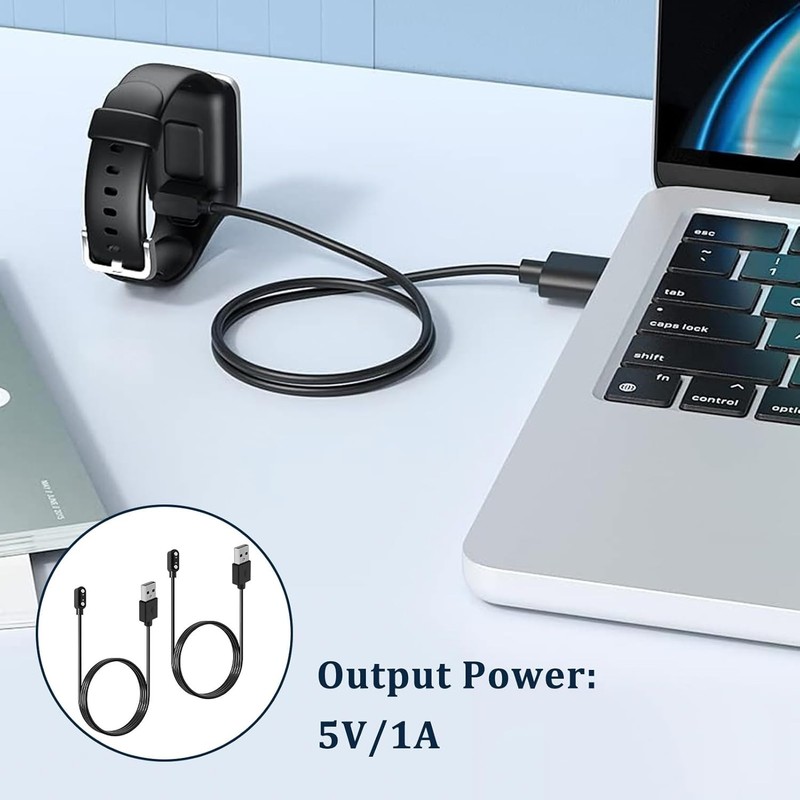2-Pin 4mm Magnetic Charging Cable USB Power Adapter Cord For Smart Watch 2Pin AU gallery