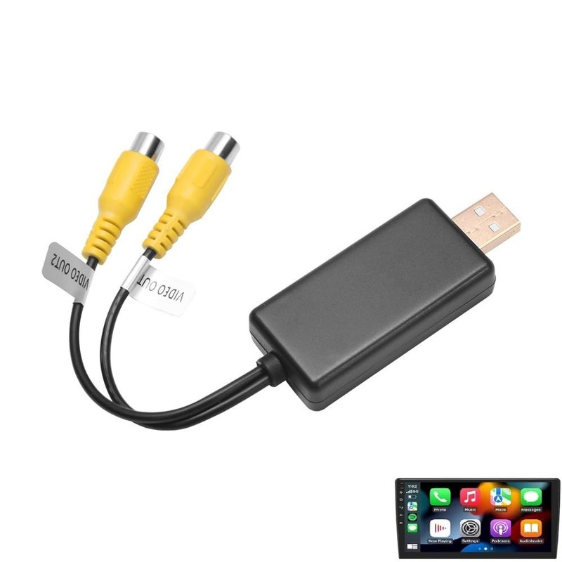 USB to CVBS Video Output Adapter 2 CVBS Output USB to RCA Cable DC 5V for And... gallery