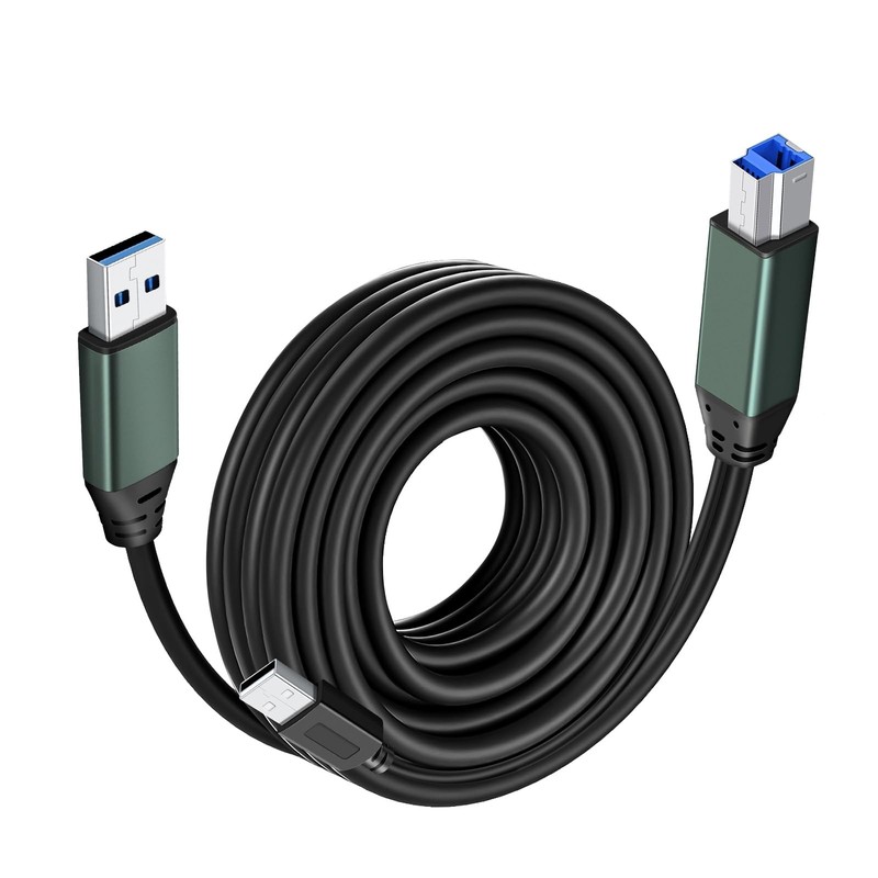USB 3.0 Printer Cable A Male to B Male （30Ft/10M） with Scanner, Printers, Des…