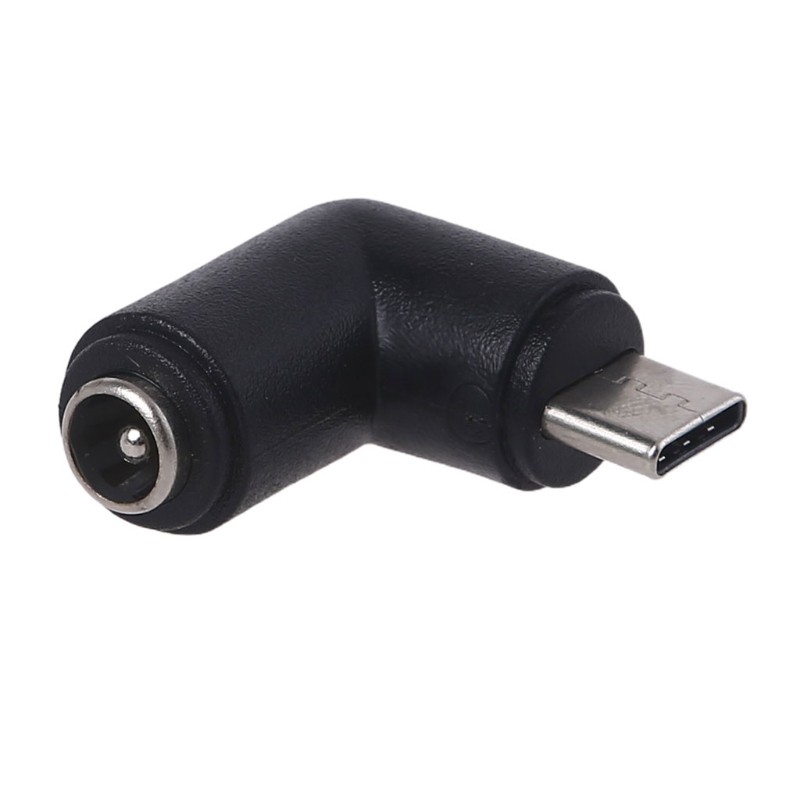 5V 90 Degree Type C Male to for DC 5.5×2.1mm Female Connector Elbow Adapters