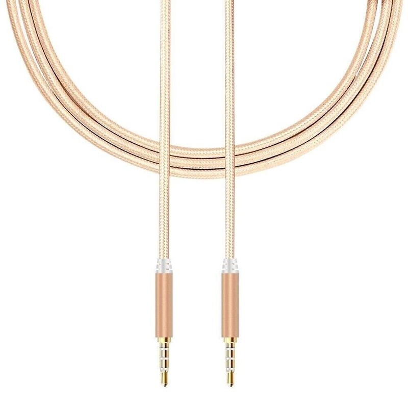3.5mm Male to Male Stereo Audio AUX Cable Auxiliary Cord Wire f PC CAR CellPhone