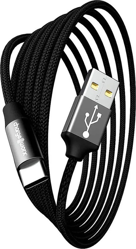 Chargeworx – 10′ USB to USB-C Cable – Black