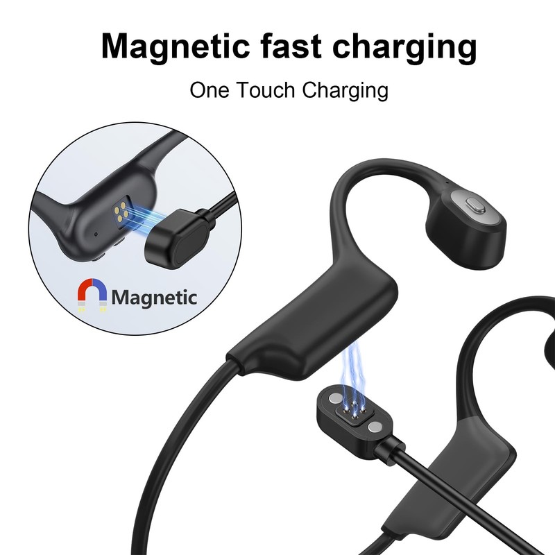 Charging Cable for Bone Conduction Headphones, 2.54mm Pitch Magnetic USB Char... gallery