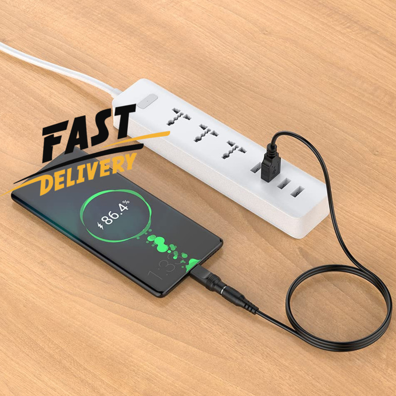 USB to DC 5V Power Cable 10 Connector Tips Universal Charger Cord 5FT Router Cam gallery