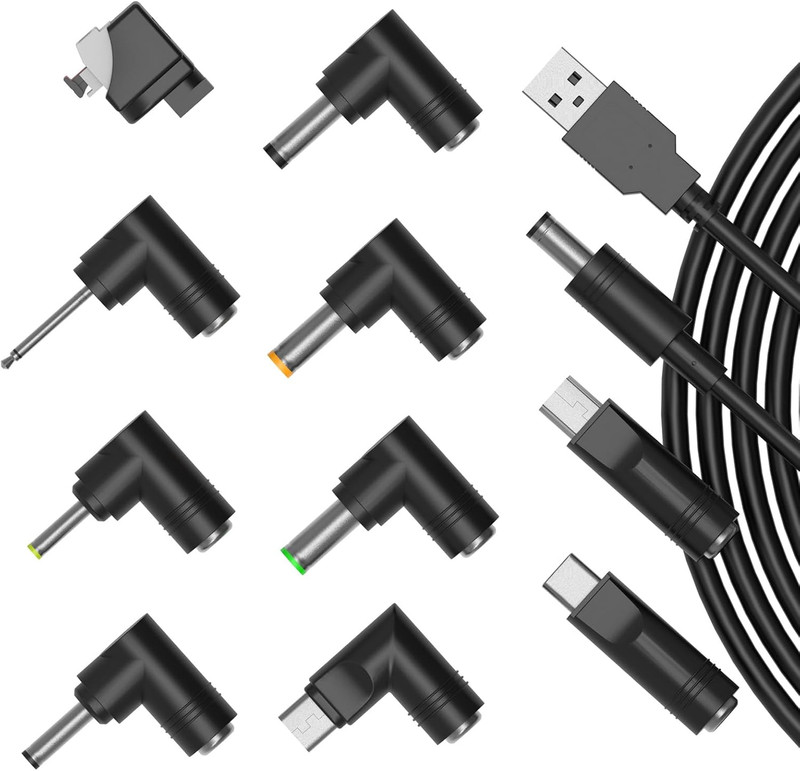 USB to DC 5V Power Cable, Universal 5.5 X 2.1Mm Charging Cord Camera MP3 MP4, wi