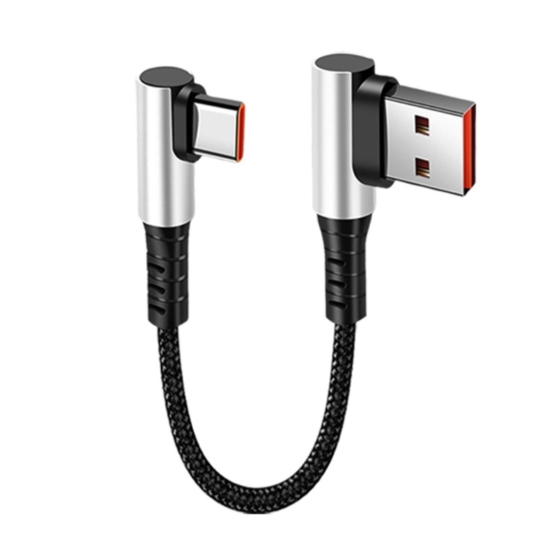 Short USB C Charging Cable with 90 Degree Connectors for Gaming Consoles gallery