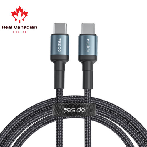 CA79 2M Type-C to Type-C PD 60W Fast Charging Cable 20V 3A for Phone Laptop