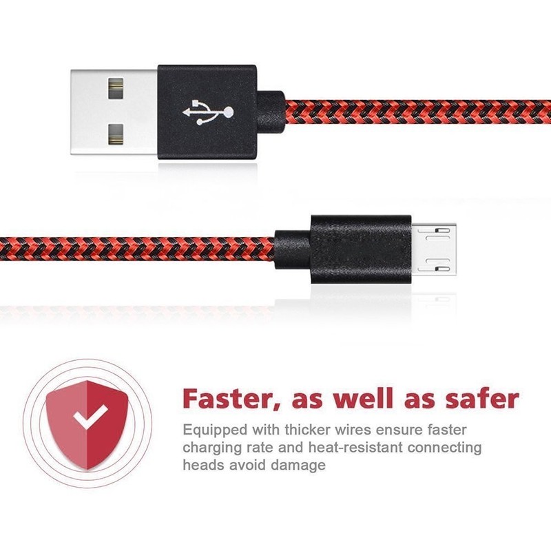 Vman MCB-3-2 Micro USB Cable Android Micro USB to USB 2.0 Cable 3Pack 6Ft) gallery